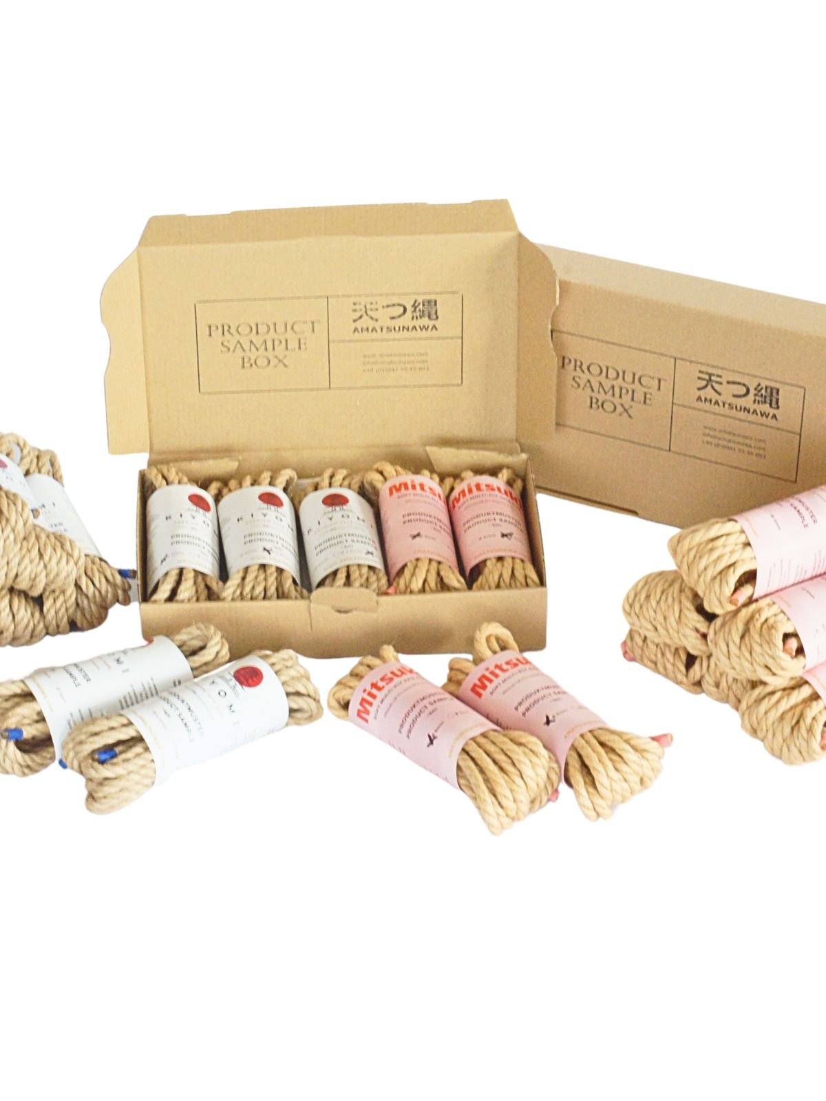 KIYOMI & Mitsuki sample box, 5x 4m rope, untreated, various diameters & 10€ voucher 